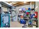 Utility area in basement with furnace, shelving, and assorted storage items at 2389 Bill Smith Rd, Martinsville, IN 46151