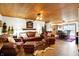 Open living area with kitchen view, rustic wood accents, and spacious layout at 2389 Bill Smith Rd, Martinsville, IN 46151