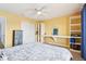 Spacious bedroom with a comfortable bed, closet, and workspace, perfect for rest and productivity at 3132 W Meadowbend Dr, Monrovia, IN 46157