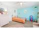 Charming ' bedroom with colorful decor, playful accents, and a cozy vibe at 3132 W Meadowbend Dr, Monrovia, IN 46157