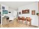 Spacious dining area with a wooden table and chairs, ideal for entertaining guests and Gathering gatherings at 3132 W Meadowbend Dr, Monrovia, IN 46157