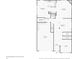 Detailed first-floor plan showcasing the layout of the living spaces, kitchen, and garage at 3132 W Meadowbend Dr, Monrovia, IN 46157
