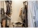 Walk-in closet with ample storage for all your garments at 3840 Knollton Rd # A, Indianapolis, IN 46228