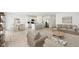 Bright, open-concept living space with modern kitchen, dining area, and comfortable seating, perfect for entertaining at 4825 Topaz Pointe Blvd, Lawrence, IN 46235