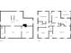 Floor plans for the first and second floor at 5935 Compton St, Indianapolis, IN 46220