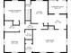 Second floor plan featuring primary bedroom, kitchen, living room, and screened porch at 5935 Compton St, Indianapolis, IN 46220
