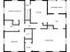 Main floorplan featuring a main bedroom, kitchen, living room, screened porch, and additional bedroom at 5935 Compton St, Indianapolis, IN 46220