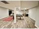 Open basement layout includes a pool table, bar area, and space for multiple seating options at 6416 E Urmeyville Rd, Franklin, IN 46131
