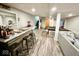 Finished basement with a bar, pool table, and plenty of space for entertaining guests at 6416 E Urmeyville Rd, Franklin, IN 46131