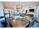 Open floor plan showcases living room, kitchen and dining area, creating an inviting space for entertaining at 6416 E Urmeyville Rd, Franklin, IN 46131