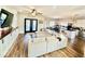 Spacious living area with an open floor plan connecting the kitchen, living, and dining spaces at 6416 E Urmeyville Rd, Franklin, IN 46131