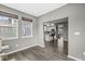 Open-concept dining area with lots of natural light and an eat in kitchen at 6713 Cardiff Dr, McCordsville, IN 46055