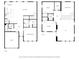 Detailed floor plan showcasing the layout of the home's two floors, including room dimensions and features at 711 N Fenton Ave, Indianapolis, IN 46219