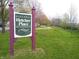 Historic Fletcher Place Neighborhood sign surrounded by green space at 726 E Mccarty St, Indianapolis, IN 46203