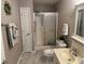 Bathroom with shower, toilet and sink at 8960 Stepping Stone Way, Avon, IN 46123