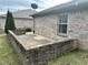 View of an enclosed patio that provides privacy to the home at 8960 Stepping Stone Way, Avon, IN 46123