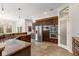 Stylish kitchen with stainless steel appliances, custom cabinets, and granite countertops at 10802 Giselle Way, Fishers, IN 46040