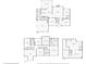 Complete floor plan for all three stories of the home, including kitchen, living room, and basement at 14936 Newport Dr, Westfield, IN 46074