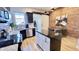Contemporary kitchen with stainless appliances, center island, and modern finishes at 1505 S Alabama St, Indianapolis, IN 46225