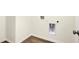 The laundry room has connections for a washer and dryer, plus new flooring at 19493 Grassy Branch Rd, Westfield, IN 46074