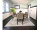 Elegant dining room with a modern table set and ample natural light at 2433 Indianapolis Ave, Indianapolis, IN 46208