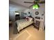 Bedroom with a ceiling fan, decor, a study nook and a window at 28 Cambridge Ct, Anderson, IN 46012