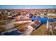 Neighborhood aerial view with water ways and green lawns at 4042 Eagle Cove East Dr, Indianapolis, IN 46254