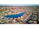 Aerial view of the neighborhood and water ways at 4042 Eagle Cove East Dr, Indianapolis, IN 46254