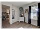 Bright bonus room featuring a daybed, wood flooring, and neutral paint at 4042 Eagle Cove East Dr, Indianapolis, IN 46254