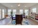 Bright dining room with a view and natural light and backyard access at 4042 Eagle Cove East Dr, Indianapolis, IN 46254