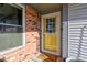 Inviting front door with decorative details and a welcoming mat at 4042 Eagle Cove East Dr, Indianapolis, IN 46254