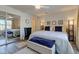 Main bedroom with a mirrored closet and hardwood floors at 4042 Eagle Cove East Dr, Indianapolis, IN 46254