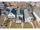 An aerial view showcasing a group of newly constructed homes at 418 Sanders St, Indianapolis, IN 46225