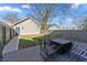 Inviting backyard with a covered dining area, ideal for entertaining guests and enjoying outdoor meals at 418 Sanders St, Indianapolis, IN 46225