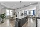 Open floor plan featuring kitchen, dining area, and living room with seamless flow at 418 Sanders St, Indianapolis, IN 46225