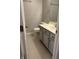 Cozy bathroom with tiled floors, a vanity, and neutral wall colors at 504 Elkhart Dr, Westfield, IN 46074