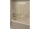 Bathroom with a clean, standard bathtub and shower combination at 504 Elkhart Dr, Westfield, IN 46074