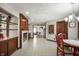 Cozy dining area with classic details opens to a fireplace and exercise room at 6520 Forrest Commons Blvd, Indianapolis, IN 46227
