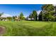 Large backyard with a putting green and a playset at 664 Hythe Way, Westfield, IN 46074