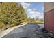 Large backyard with brick exterior and decorative concrete paving at 7619 Bluebird Ct, Brownsburg, IN 46112