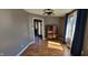 Inviting dining room showcasing hardwood floors and a decorative ceiling light fixture at 7987 Teal Dr, Coatesville, IN 46121