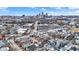 A scenic aerial view of the neighborhood with an impressive skyline backdrop at 1111 Fletcher Ave, Indianapolis, IN 46203
