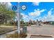 Street view with a sign for the Cultural Trail and greenery surrounding the area at 1111 Fletcher Ave, Indianapolis, IN 46203