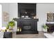 Elegant fireplace provides a cozy ambiance, with decorative accents and ample space at 13071 Pennington Rd, Fishers, IN 46037