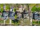 An aerial shot showing the neighborhood at 140 E 44Th St, Indianapolis, IN 46205