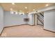 Finished basement with carpet floors, recessed lighting, and neutral paint at 140 E 44Th St, Indianapolis, IN 46205