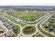 Stunning aerial view of the community showcasing the unique layout and green spaces at 14234 Community Dr, Carmel, IN 46033