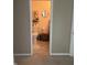 Functional half-bathroom with tile floors, wall decor, and neutral-tone walls at , Greenwood, IN 46143