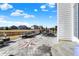 Outdoor patio with stylish furniture, a decorative concrete design, and a pleasant view at 14347 Camelot House Way, Fishers, IN 46037