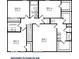 Second floor plan featuring bedrooms, laundry, stairs and optional double vanity location at 1670 Crossley St, Fortville, IN 46040